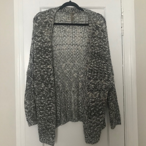Mono B Sweaters - Mono B Open Knit Textured Cardigan